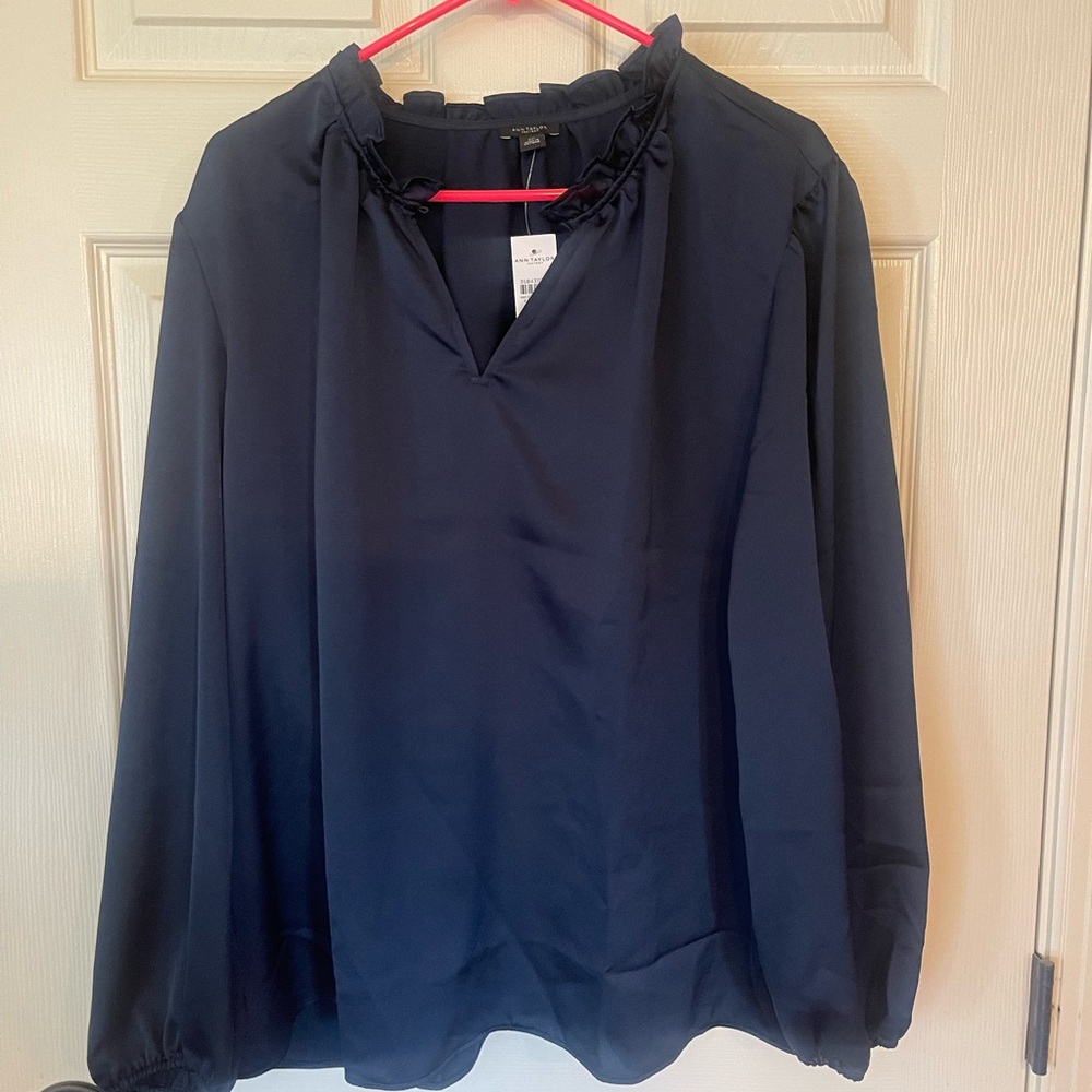 Ann Taylor XXL Satin Blouse NWT